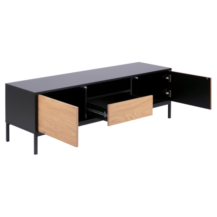 TV mesa SARON roble/negro