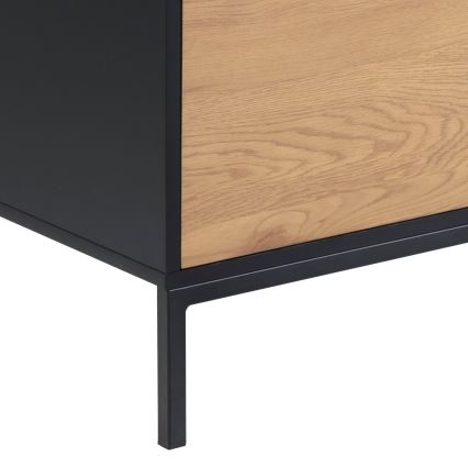 TV mesa SARON roble/negro