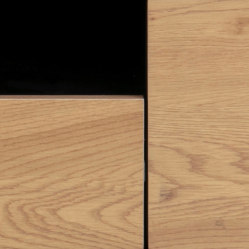 TV mesa SARON roble/negro