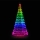 Twinkly - Árbol de Navidad LED RGBW regulable exterior LIGHT TREE 1000xLED 6 m IP44 Wi-Fi