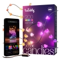 Twinkly - CANDIES Cadena de luces LED RGB regulable, 200 LEDs, 14 m, USB, Wi-Fi