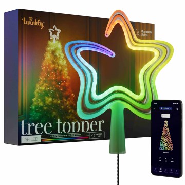 Twinkly - Estrella de Navidad LED RGB regulable 76xLED USB Wi-Fi