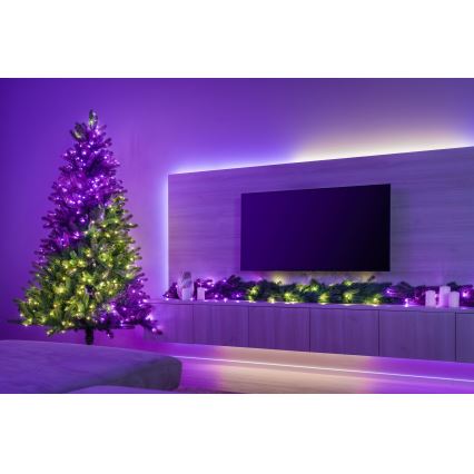 Twinkly - Decoración navideña LED RGBW regulable GARLAND 50xLED 2,7 m Wi-Fi