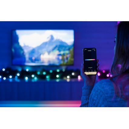 Twinkly - Decoración navideña LED RGBW regulable GARLAND 50xLED 2,7 m Wi-Fi