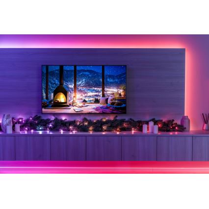 Twinkly - Decoración navideña LED RGBW regulable GARLAND 50xLED 2,7 m Wi-Fi