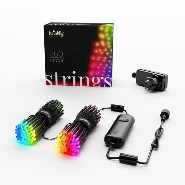 Twinkly - LED RGB Regulable exterior Cinta de Navidad STRINGS 250xLED 23,5m IP44 Wi-Fi