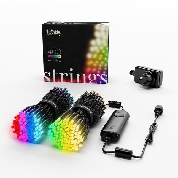 Twinkly - LED RGBW Regulable exterior Cinta de Navidad STRINGS 400xLED 35,5m IP44 Wi-Fi