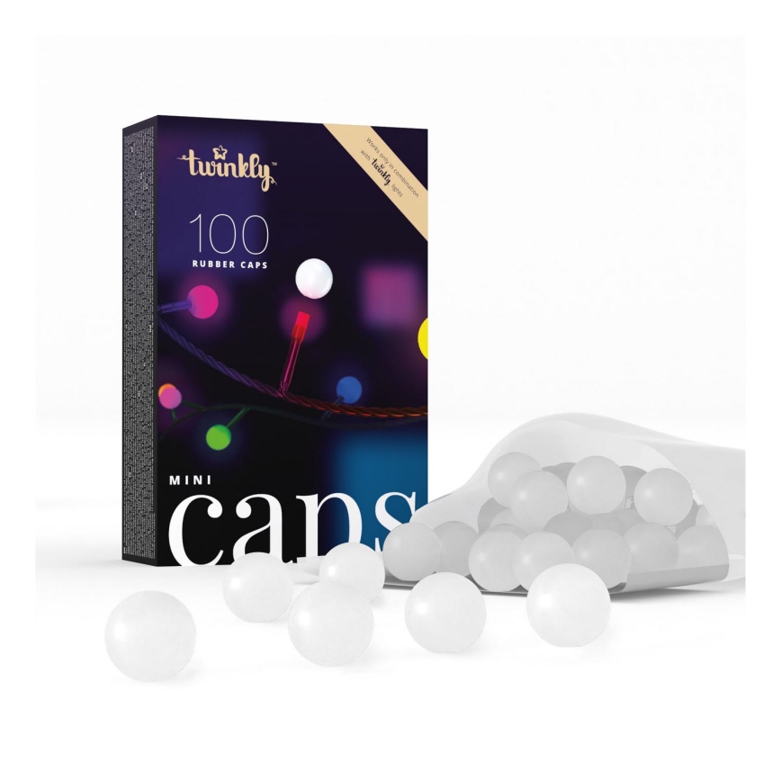 Twinkly - Puntas de silicona decorativas MINI CAPS 100 pz