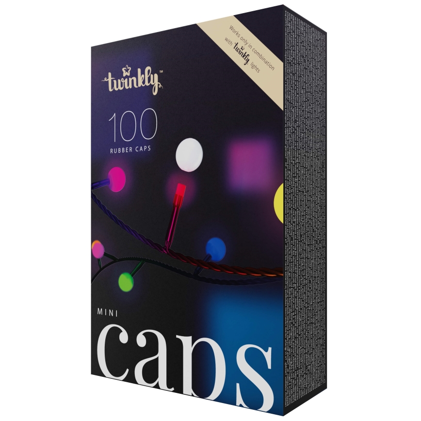 Twinkly - Puntas de silicona decorativas MINI CAPS 100 pz