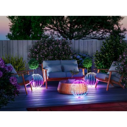 Twinkly - Decoración exterior LED regulable RGBW SPHERE 210 LEDs IP44 Wi‑Fi