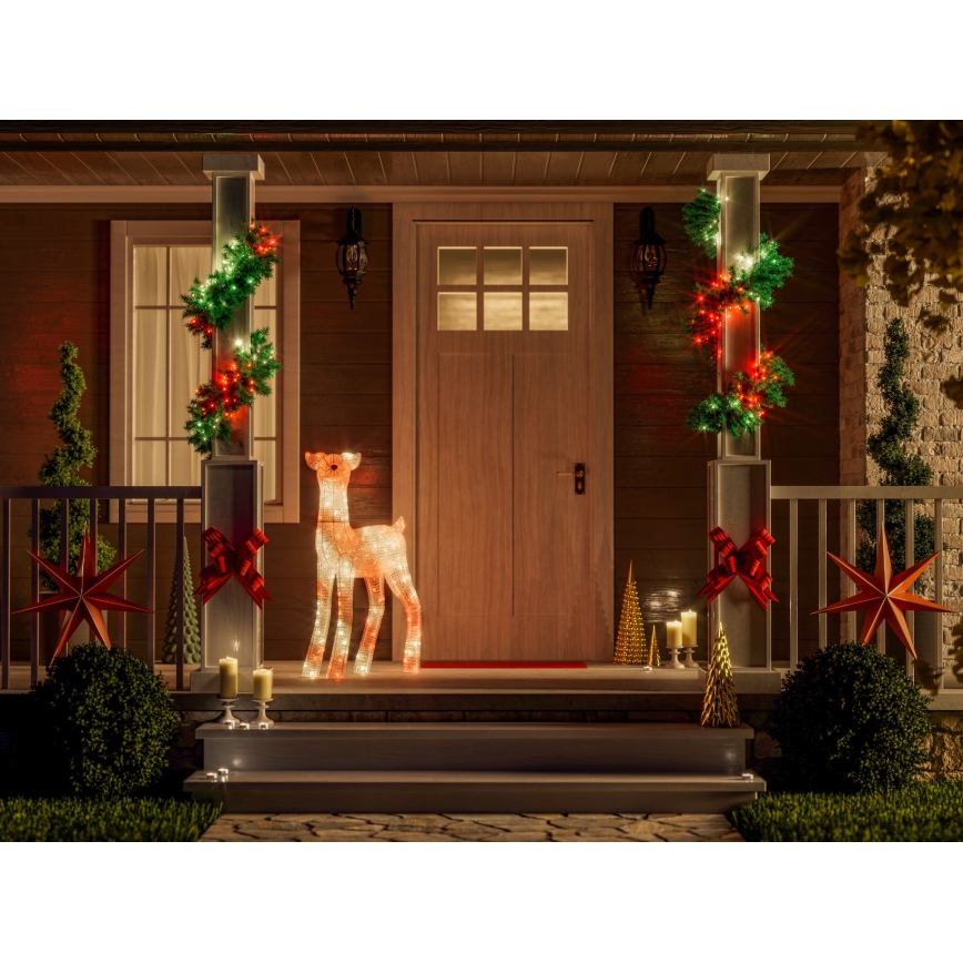 Twinkly - Reno navideño exterior LED RGBW regulable REINGEERS 200 LEDs IP44 Wi-Fi
