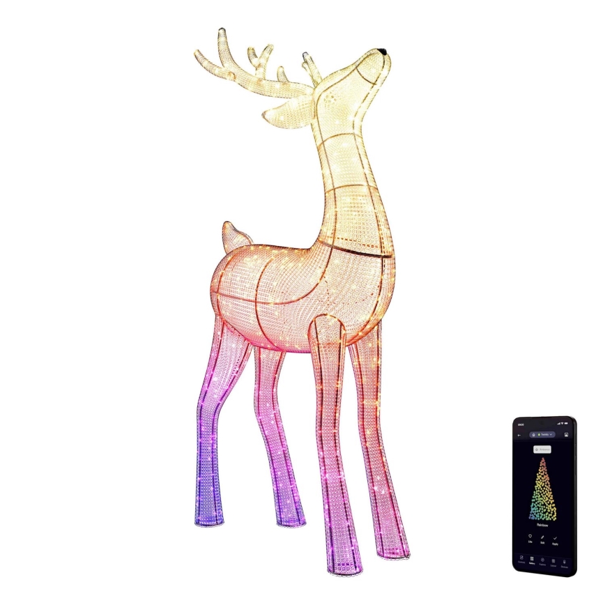 Twinkly TW3RS200SPP-TEU - Reno LED RGBW regulable para exterior 240xLED IP44 Wi-Fi