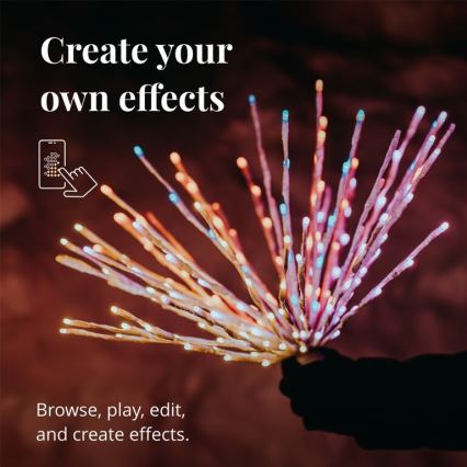 Twinkly - LED RGB Regulable exterior poinsettia SPRITZER 200xLED IP44 Wi-Fi