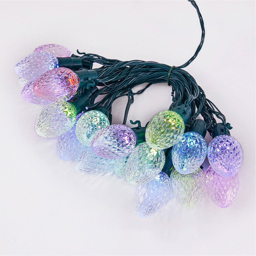 Twinkly - LED RGB Regulable exterior Cinta de Navidad FACETED 80xLED 26,5 m IP44 Wi-Fi
