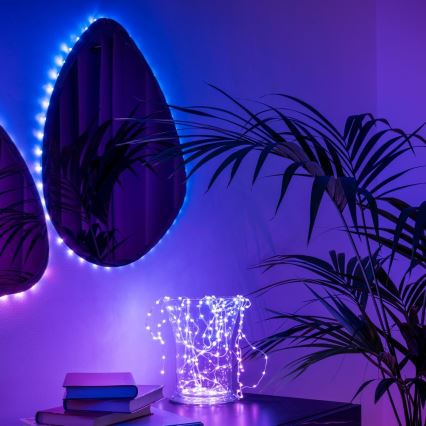 Twinkly - LED RGB Tira regulable DOTS 60xLED 3 m Wi-Fi USB