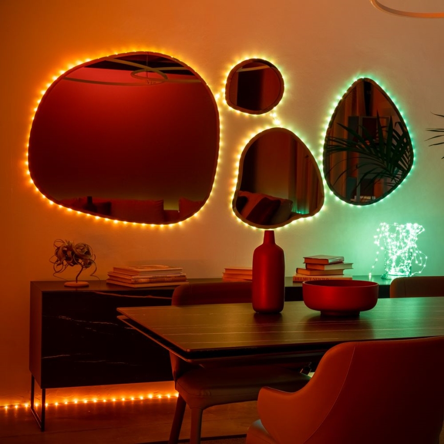 Twinkly - LED RGB Tira regulable DOTS 60xLED 3 m Wi-Fi USB