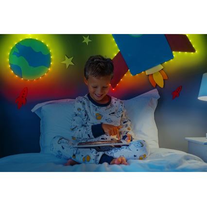 Twinkly - LED RGB Tira regulable DOTS 60xLED 3 m Wi-Fi USB