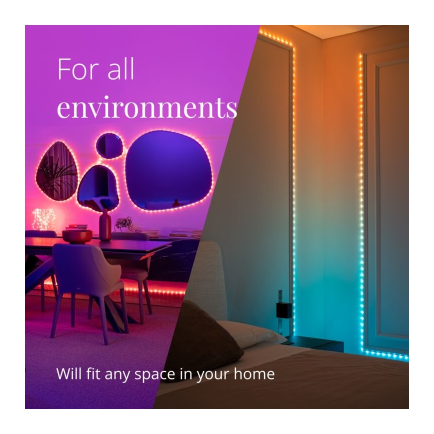 Twinkly - LED RGB Tira regulable DOTS 60xLED 3 m Wi-Fi USB