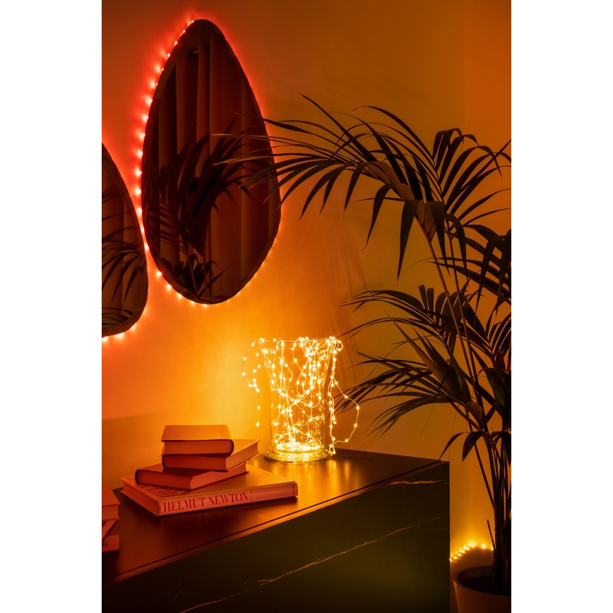 Twinkly - Cadena navideña de LEDs RGB regulable DOTS 60xLED 7 m USB Wi-Fi