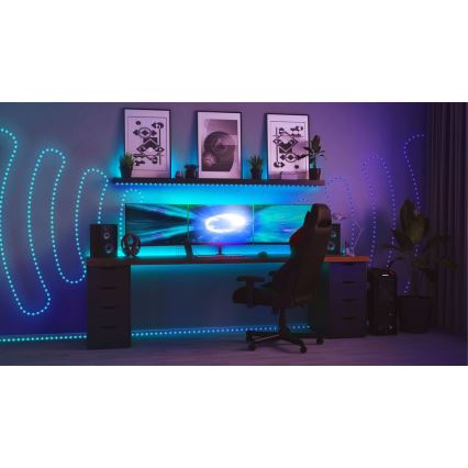 Twinkly - Tira LED RGB regulable para exteriores DOTS 200xLED 10 m IP44 Wi-Fi