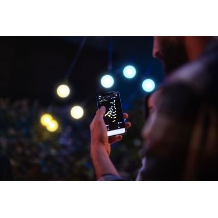Twinkly - LED Regulable exterior cadena decorativa FESTOON 20xLED 14m IP44 Wi-Fi
