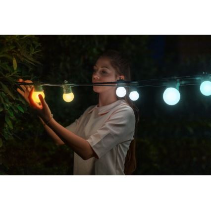 Twinkly - LED Regulable exterior cadena decorativa FESTOON 20xLED 14m IP44 Wi-Fi
