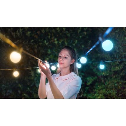 Twinkly - LED Regulable exterior cadena decorativa FESTOON 20xLED 14m IP44 Wi-Fi