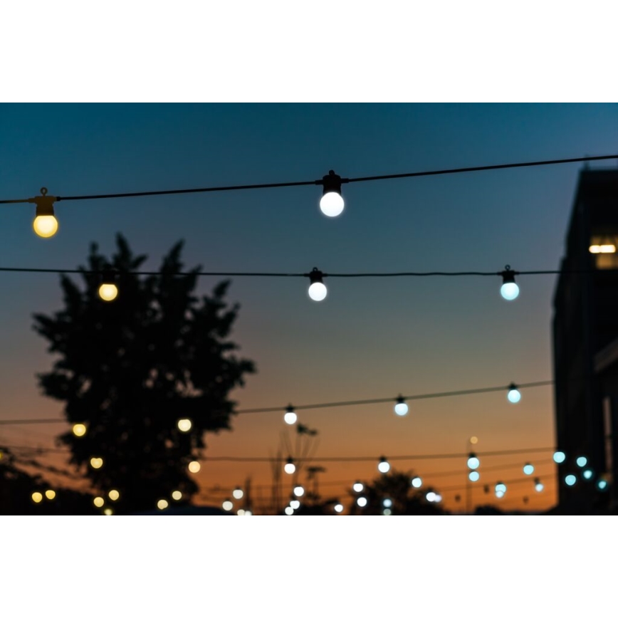 Twinkly - LED Regulable exterior cadena decorativa FESTOON 20xLED 14m IP44 Wi-Fi
