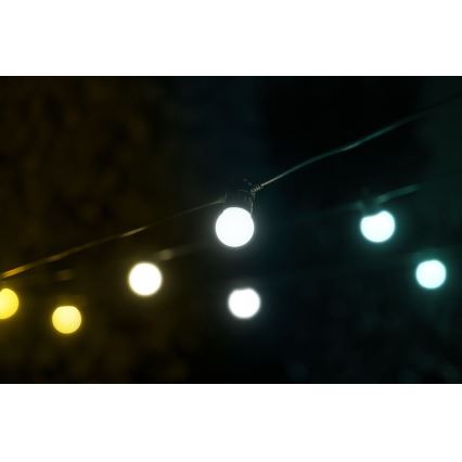 Twinkly - LED Regulable exterior cadena decorativa FESTOON 20xLED 14m IP44 Wi-Fi