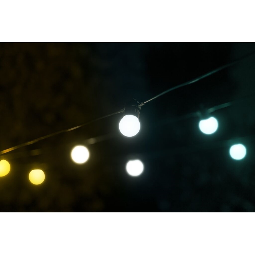 Twinkly - LED Regulable exterior cadena decorativa FESTOON 20xLED 14m IP44 Wi-Fi