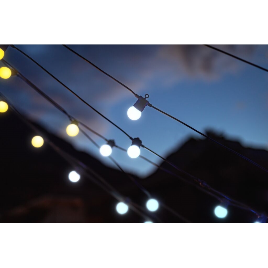 Twinkly - LED Regulable exterior cadena decorativa FESTOON 20xLED 14m IP44 Wi-Fi