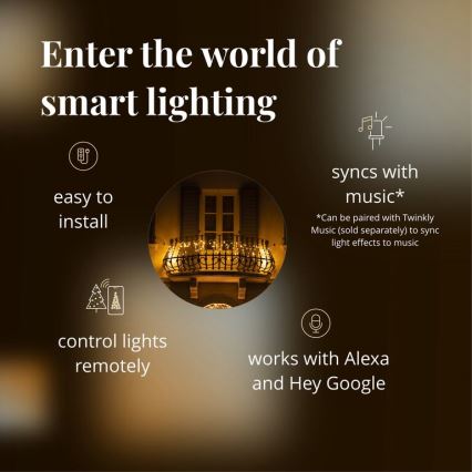 Twinkly - LED Regulable exterior Cortina de Navidad ICICLE 190xLED 11,5m IP44 Wi-Fi