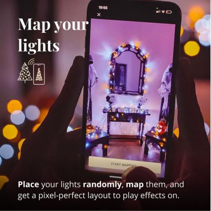 Twinkly - LED Regulable exterior Cortina de Navidad ICICLE 190xLED 11,5m IP44 Wi-Fi