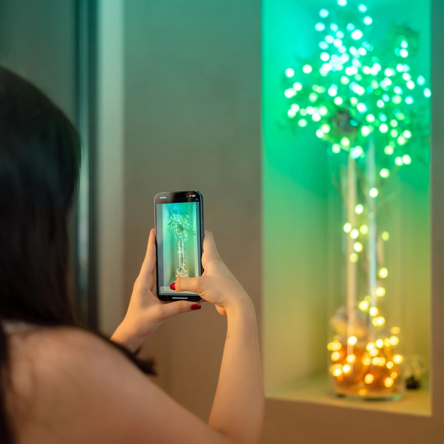 Twinkly - LED RGB Regulable Cinta de Navidad CANDIES 100xLED 8 m USB Wi-Fi
