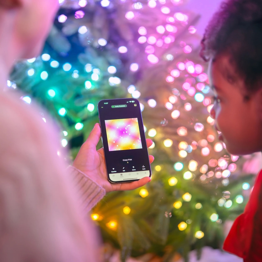 Twinkly - LED RGB Regulable Cinta de Navidad CANDIES 100xLED 8 m USB Wi-Fi