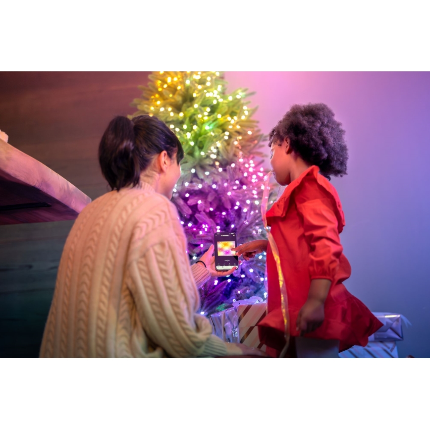 Twinkly - LED RGB Regulable Cinta de Navidad CANDIES 100xLED 8 m USB Wi-Fi