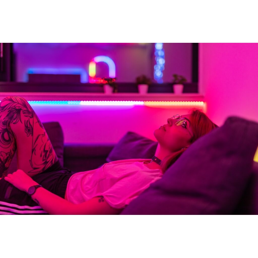Twinkly TWL100ADP-B - Tira de extensión LED RGB LINE 100xLED 1,5 m Wi-Fi