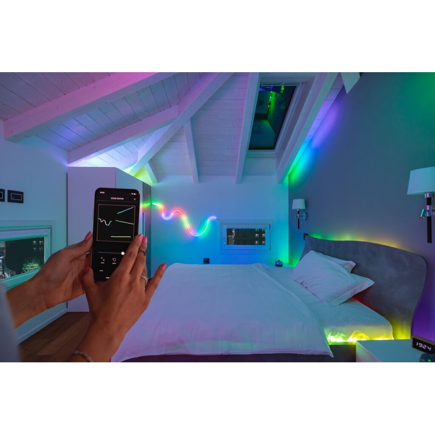 Twinkly TWL100ADP-B - Tira de extensión LED RGB LINE 100xLED 1,5 m Wi-Fi
