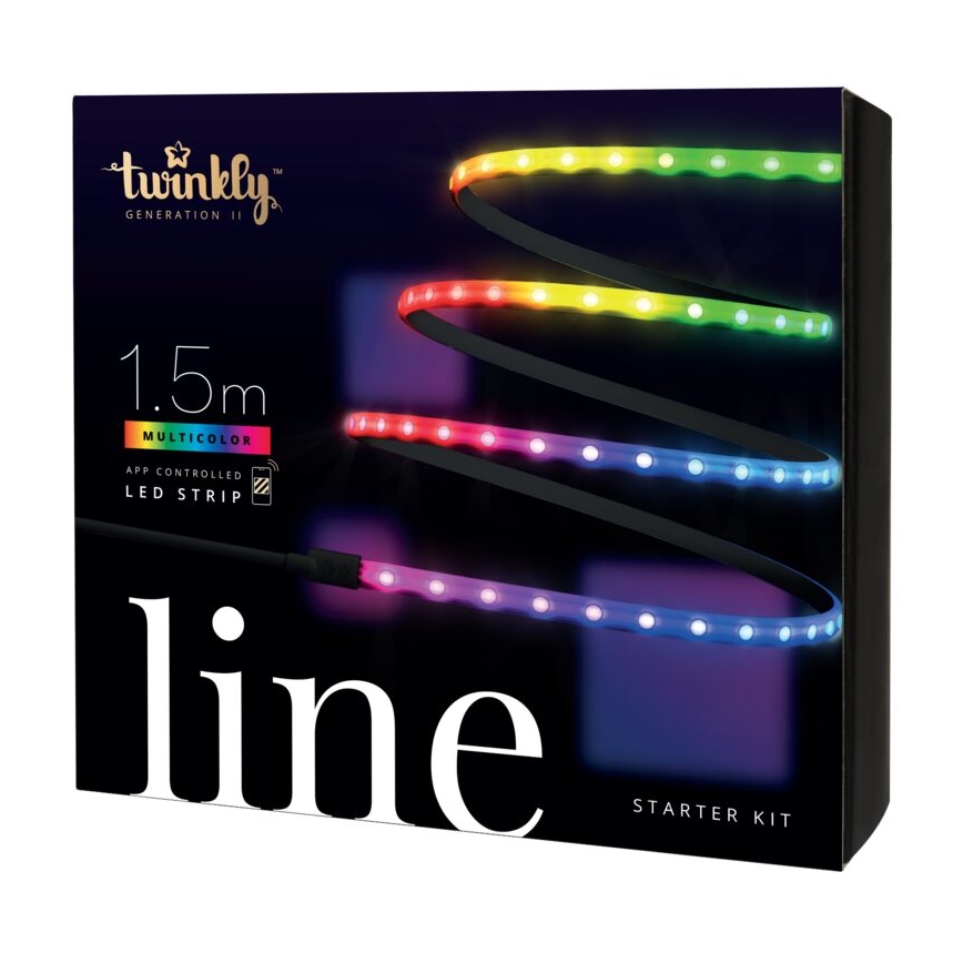 Twinkly - LED RGB Tira regulable LINE 100xLED 1,5 m Wi-Fi