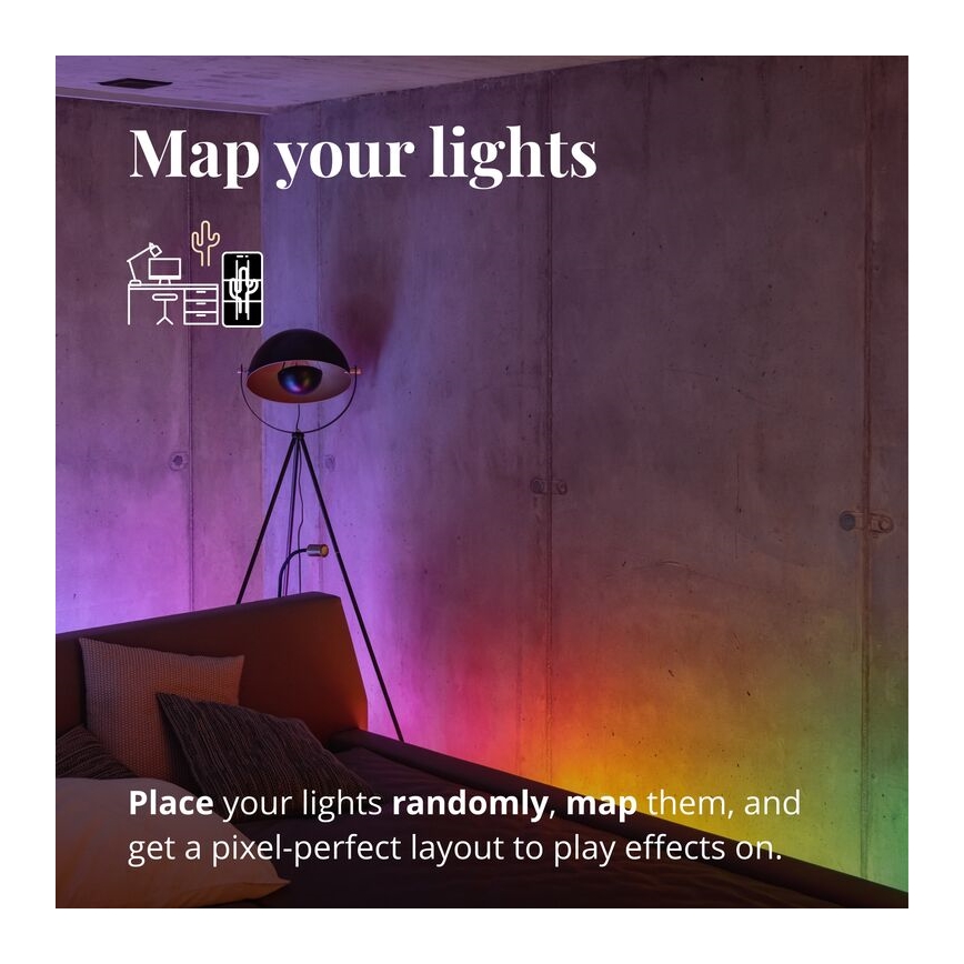 Twinkly - LED RGB Tira regulable LINE 100xLED 1,5 m Wi-Fi
