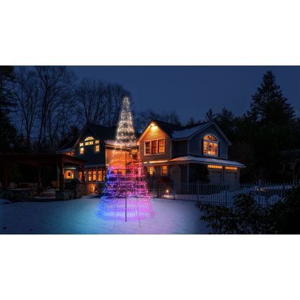 Twinkly - Árbol de Navidad LED RGBW regulable exterior LIGHT TREE 1000xLED 6 m IP44 Wi-Fi