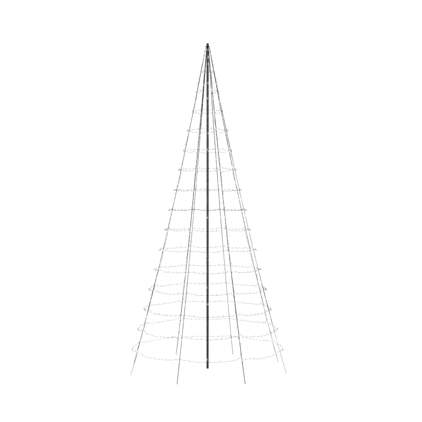 Twinkly - Árbol de Navidad LED RGBW regulable exterior LIGHT TREE 1000xLED 6 m IP44 Wi-Fi