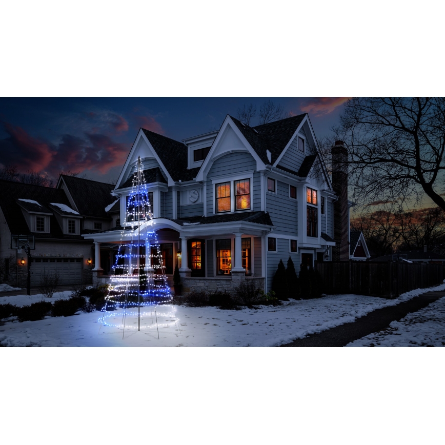 Twinkly - LIGHT TREE, árbol de Navidad exterior regulable LED RGBW, 1000 LEDs, 6 m, IP44, Wi-Fi