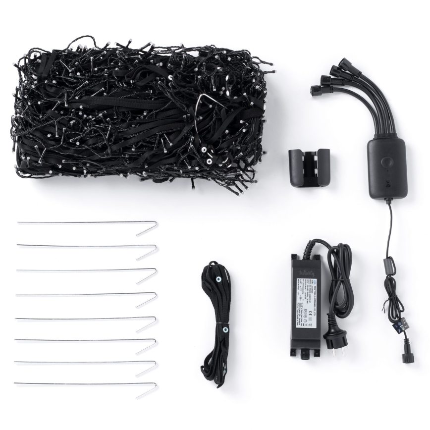 Twinkly - LIGHT TREE, árbol de Navidad exterior regulable LED RGBW, 1000 LEDs, 6 m, IP44, Wi-Fi