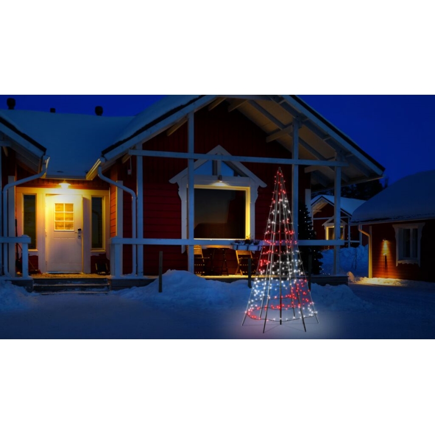 Twinkly - LED RGBW Árbol de Navidad exterior regulable LIGHT TREE 300xLED 2m IP44 Wi-Fi