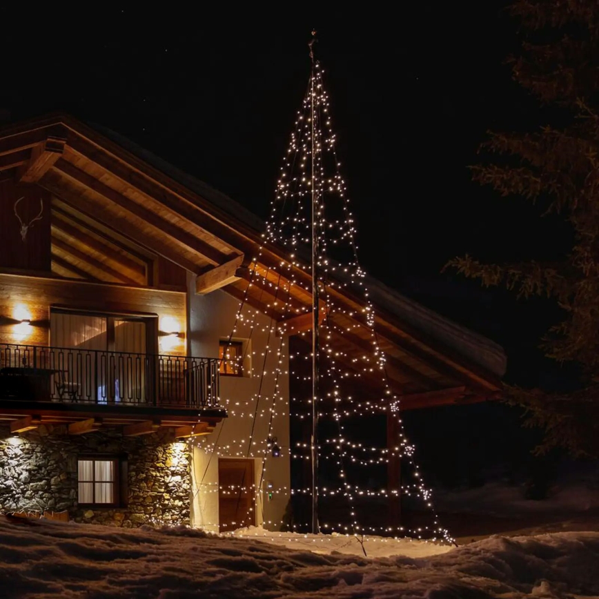 Twinkly - Árbol de Navidad de exterior LED RGBW regulable LIGHT TREE 750xLED 4m IP44 Wi-Fi
