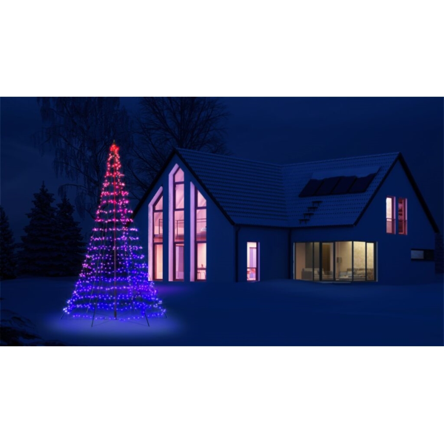 Twinkly - Árbol de Navidad de exterior LED RGBW regulable LIGHT TREE 750xLED 4m IP44 Wi-Fi