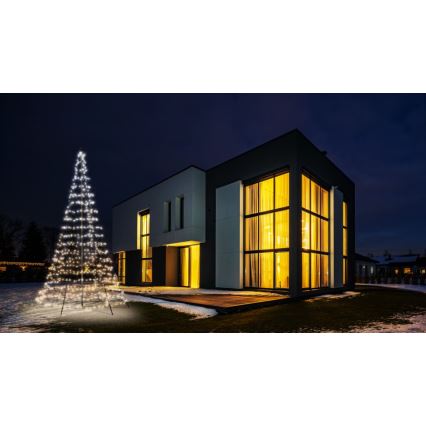 Twinkly - Árbol de Navidad de exterior LED RGBW regulable LIGHT TREE 750xLED 4m IP44 Wi-Fi