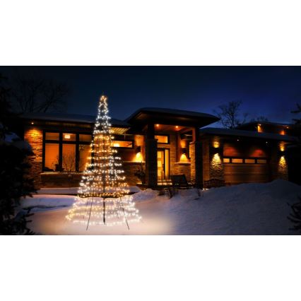 Twinkly - Árbol de Navidad de exterior LED RGBW regulable LIGHT TREE 750xLED 4m IP44 Wi-Fi