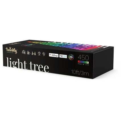 Twinkly - Árbol de Navidad de exterior LED RGBW regulable LIGHT TREE 750xLED 4m IP44 Wi-Fi